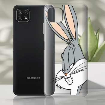 Чехол BoxFace Samsung Galaxy A22 5G (A226) Lucky Rabbit Прозрачный силикон (44332-bk81-44332)