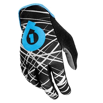 Рукавички довгий палець SixSixOne REV GLOVE WIRED BLK/CYAN S (8)