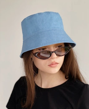Панама женская летняя D.Hats джинсовая голубая