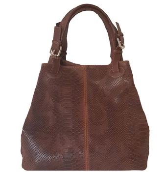 Женская кожаная сумка Italian bags DB6929 brown