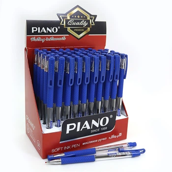 Ручка масляная грип Piano, синяя, 50 шт., 350PT-BL