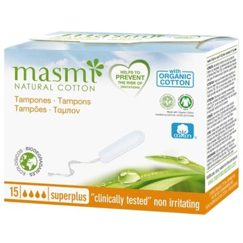 Тампоны Masmi Super Plus без аппликатора 15 шт. (8432984000530)