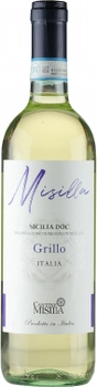 Вино Misilla Grillo Sicilia DOC белое сухое 0.75 л 12% (8017437000932)
