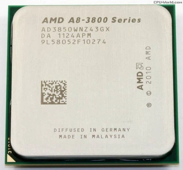 Процессор AMD Liano A8-3850 4 ЯДРА* 2.9 GHz sFM1 ( AD3850WNZ43GX ) Б/У