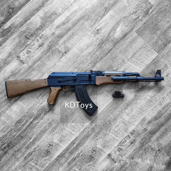 Детский автомат Калашникова детский АК-47 пластиковый P.47 со съемным прикладом, фонарик, прицел, длинна 87 см