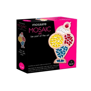 Набор для творчества Стеклянная мозаика Mosaaro. Ice cream Мороженное 130*210мм (MA1003)