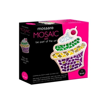 Набор для творчества Стеклянная мозаика Mosaaro. Cake Кекс 165*180мм (MA1006)
