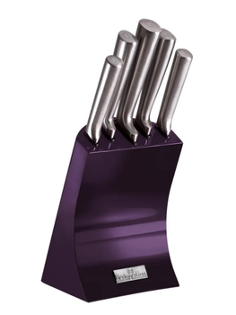 Набор ножей 6 пр с пдставкой Berlinger Haus (2671BH) Purple Eclipse Collection