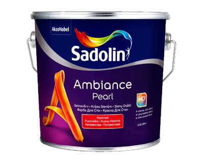 Краска акрилатная SADOLIN AMBIANCE PEARL интерьерная белый (база ВW) 2,5л