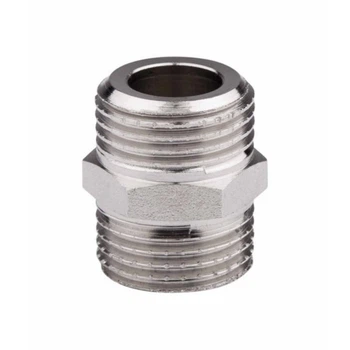 Нипель SD Forte SF35825 1" никелированный (наружная резьба - наружная резьба)