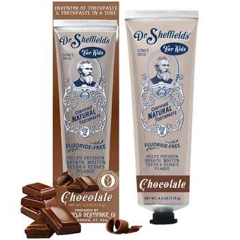 Детская зубная паста со вкусом шоколада Dr. Sheffield’s Kid’s Chocolate Toothpaste 119 г (732953185120)