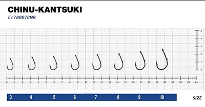 Крючок eXciter model Chinu-Kantsuki № 8 (6 hooks)