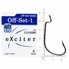 Крючок eXciter model Off-Set - 1 № 4/0 (4 hooks)