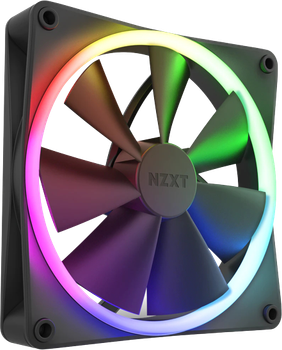 Кулер NZXT RGB Fans - Single F140RGB - 140 мм Black (RF-R14SF-B1)