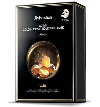 Ультратонкая тканевая маска JM Solution Active Golden Caviar Nourishing Mask Prime 1 шт, 25 мл
