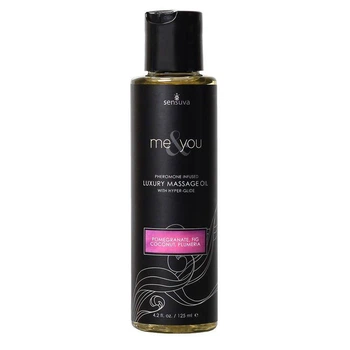 Масажна олія Sensuva - Me&You Pomegranate, Fig, Coconut & Plumeria з феромонами (125 мл)