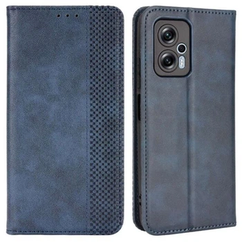 Чехол-книжка Deexe Retro Style для Xiaomi Poco X4 GT - Blue
