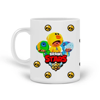 Кружка Бравл Старс (Brawl Stars) (20259-1701) Кераміка Білий