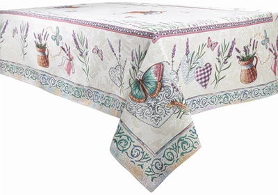 Скатертина гобеленова Lefard Home Textile Лаванда 140х260 см (8407007320247)