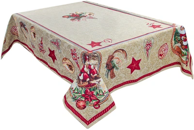 Скатерть гобеленовая Lefard Home Textile Santa Claus 100x100 см (8407007321848)