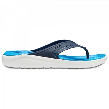 В'єтнамки Crocs Jibbitz LiteRide Flip 205182-462-M8/W10 41-42 (25.5 см) Темно-синій з білим