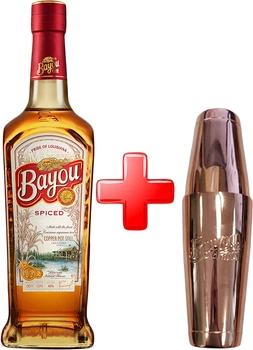 Ром Bayou Spiced 0.7 л 40% + Шейкер Bayou (8491130000022)