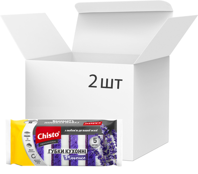 Набор губок кухонных Chisto Provence 2 упаковки по 5 шт (2000064266594)