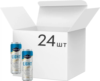 Gubernija Light lager світле фільтроване 0,568 л × 24