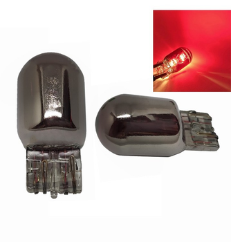 Автомобильная лампа с цоколем 7443 T20 W21/5W 12V Chrome Красная Autoexpect (00755)