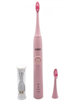 Аккумуляторная зубная щетка VGR V-806 USB Pink