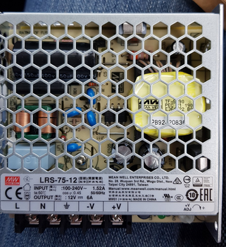 LRS-75-12 Блок питания Mean Well в корпусе 72 Вт, 12V, 6 А