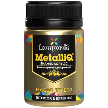 Емаль акрилова METALLIQ KOMPOZIT золото 70г