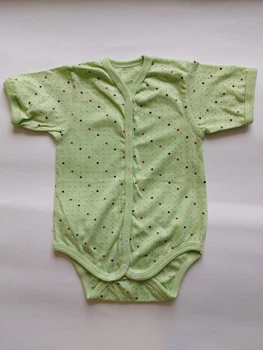 Боді з коротким рукавом МАЯК (салатовий/зірки). р. 74.