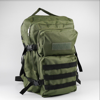 Рюкзак тактичний 40 літрів об'єм, чоловічий військовий рюкзак 40л, водовідштовхувальний оксфорд Хакі