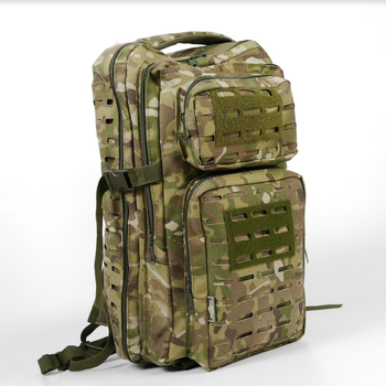 Рюкзак тактический 45 литров объем, мужской военный рюкзак 45л, водоотталкивающий Cordura Мультикам
