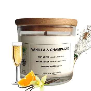 Аромасвеча Purity Vanilla&Shampagne 60 грамм