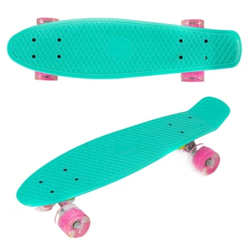 Пенни борд Best Board, бирюзовый MiC 6060