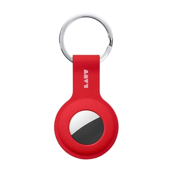 Брелок с кольцом LAUT HUEX TAG для AirTag with Key Ring Crimson (L_AT_HT_R)