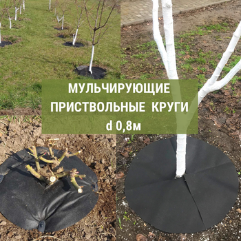 Приствольный круг d 0.8 м из агроволокна П - 70 г/м.кв.
