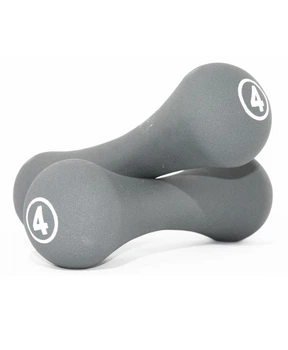 Гантели неопреновые пары LiveUp NEOPRENE DUMBBELL 2х4 кг Серый