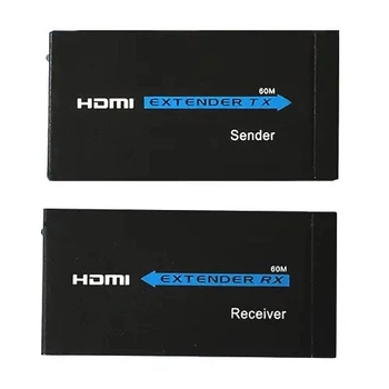 HDMI удлинитель Kuyia по RJ45 витой паре, активный до 60м (114433)