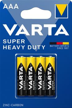 Батарейка Varta Superlife AAA BLI 4 Zinc-carbon (02003101414)