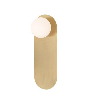 Бра Zambelis H64, H:30 L:12 Glass: Ø8 1xG9 MAX 25W Material: Metal-Opal Glass