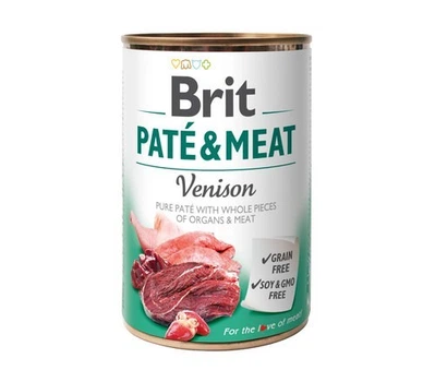 Влажный корм Brit Care Paté & Meat Dog Venison для собак с олениной 400 г