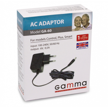 Адаптер мережний Gamma GA-60 для тонометрів (Optima, Control, Smart, Plus)