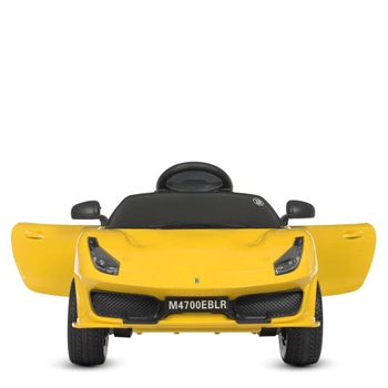 Машина детский электромобиль суперкар Ferrari(Феррари) Bambi M 4700EBLR (Желтый)