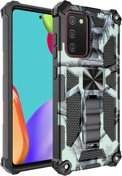 Чехол Military Shield для Samsung Galaxy S20 FE / G780 бампер противоударный с подставкой Turquoise