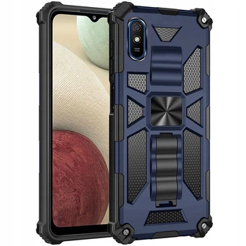 Чохол Shockproof Shield для Xiaomi Redmi 9A протиударний бампер з підставкою Blue