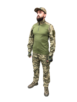 Камуфляжний костюм ЗСУ піксель: сорочка убакс Ubacs та штани Комбат Combat розмір 50 зріст 173-179