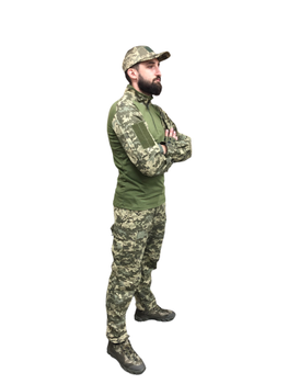 Камуфляжный костюм ЗСУ пиксель : рубашка убакс Ubacs и штаны Комбат Combat размер 54 рост 173-179